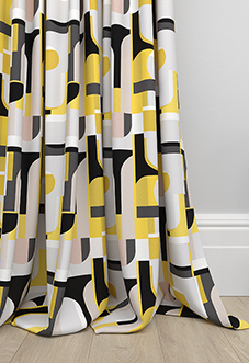Archways, Yellow - Made to Measure Curtains